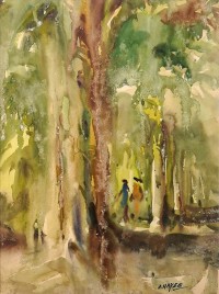 Abdul Hayee, 30 x 22 inch, Watercolor on Paper, Landscape Painting, AC-AHY-057 Abdul Hayee, 30 x 22 inch, Watercolor on Paper, Landscape Painting, AC-AHY-057